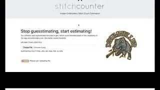 Stitchcounter embroidery estimation walkthrough