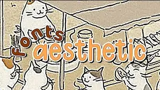 aesthetic fonts part three
