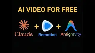 AI Video & Video Editing For Free (Claude Code + Remotion + Antigravity Tutorial), No More CapCut!