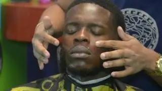 BARBER TUTORIAL: HOT TOWEL SERVICE | TEMP FADE HAIRCUT