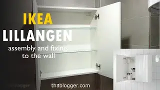 IKEA LILLANGEN assembly and fixing to the wall