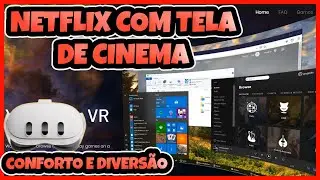Netflix with Cinema Screen - Virtual Desktop Quest 3 - The best way to connect wirelessly to your...