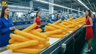 Inside a Sweet Potato Processing Factory | How Crispy Fries Are Made | #factorypoint
