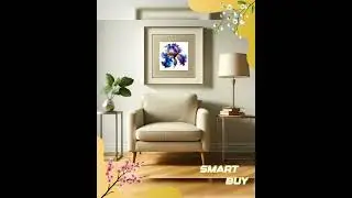 Vibrant Abstract Floral Artwork, Colorful Flower Wall Art Print, Modern Artistic Home Decor, Uniq...