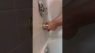 replacing a tub spout diverter #plumber #plumbing #diy #repair