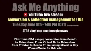 Ask Me Anything collection management and conversion for DJ's