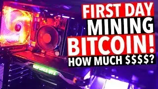 First Day Mining Bitcoin! GTX 1070 GPU