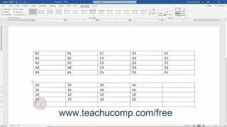 Word 2019 and 365 Tutorial Inserting Table Formulas Microsoft Training