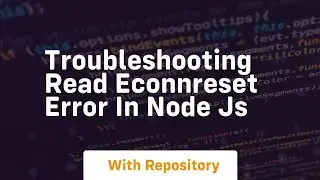 troubleshooting read econnreset error in node js