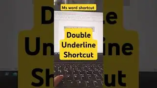 Master Double Underlining in MS Word with This Pro Tip #shortcutkeys #msword #windowstips #computer