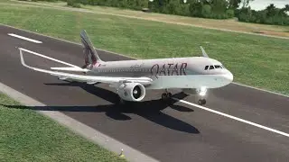 Young Pilot First Time Takeoff ✈️ Qatar Airways in High Turbulence