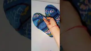 winter 🥶 slippers at home purane sweater se DIY#waste #love #song #bollywood