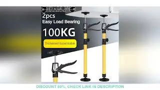 2Pcs Labor-Saving Telescopic Steel Support Rod Cabinet Jack Drywall Construction Tool Extensible Non