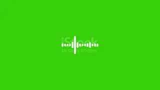 4k Abstract Music Sound Wave Or Audio Wavefrom Isolated On Green Screen Backgroundline Digital Minim