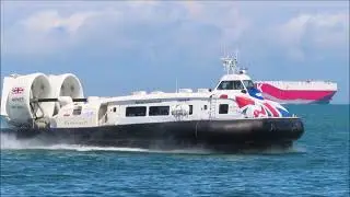 Hovertravel Hovercraft Arriving In Ryde From Southsea - Isle Of Wight - June 2021 | kittikoko