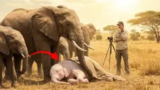 This Albino Baby Elephant Was Minutes From Death&mdash;What the Herd Did Changed Everything.