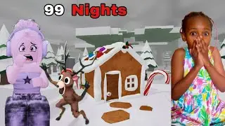 I Survived In A GINGERBREAD HOUSE For 99 Nights in The Forest..
