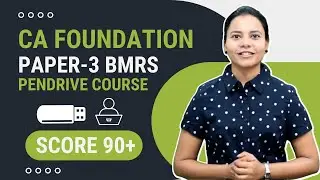 CA Foundation Paper-3 BMRS Pendrive Course || Maths, Stats & Reasoning #unicom #capendrivecourse