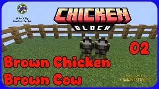 Leather Chickens? WTF. Ep 02 #minecraft #chickenblock #danrobzprobz