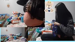 Abrindo presentes do chá de fraldas+mimo🥰💙