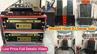 Second Hand Dj Setup Sale 2 Amplifier 2 Bass 2 Top 1 Mixer 1 Generator Low price Full Details Video