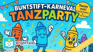 Buntstift-Karneval Musikparty 🎶🎨 &ndash; Tanzlied f&uuml;r Kinder! by BrightTales