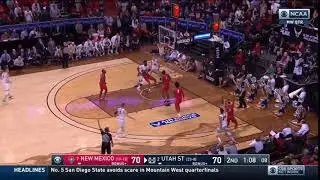 Diogo Brito Game Winning 3 Pointer against New Mexico