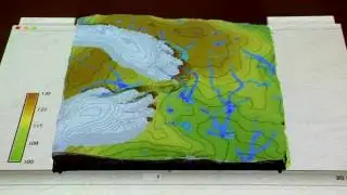 Modeling water flow with Tangible Landscape