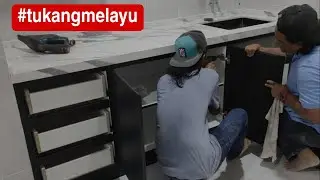Wall Unit + Base Unit + Quartz Stone Countertop || Kitchen Cabinets Installation
