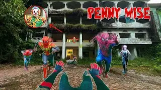 5 Spider-Man Ambushed by Pennywise Outside the Abandoned Building (Action POV)