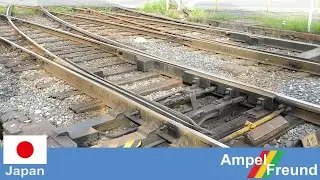 Hankai Tramway Switch chance to Sumiyoshi-Koen (住吉公園)