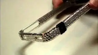 CAZE BlingFrame - Swarovski frame case for iPhone 4 - Silver（シルバー） .wmv