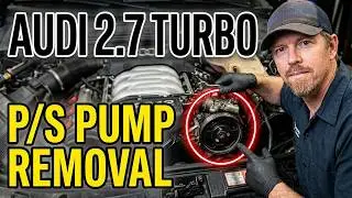 How to remove the power steering pulley and pump Audi 2.7 / 2.8