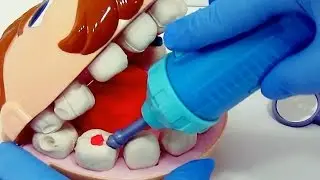 Teatrinho: Ed vai ao dentista - play doh brincando de massinha! 