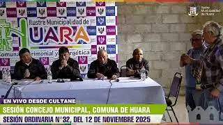 SESIÓN CONCEJO MUNICIPAL EN TERRENO, COMUNA DE HUARA