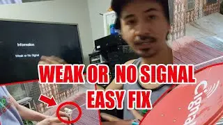 Cignal weak or no signal fix - makaka save ka ng 600 pesos