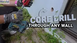 Core Drill Through ANY Wall To Run Drain Pipes