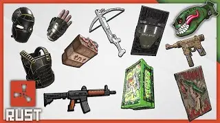 Rust Skins | JPEG LR, Comic Crossy, Pixel Satchel, Black Gold HQM & Gloves, Cardboard SMG #284