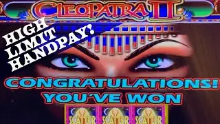 $20 Spins on CLEOPATRA II - BONUS WIN & JACKPOT!