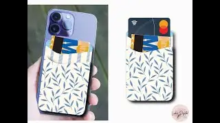 DIY Phone Wallet Tutorial I Easy Card Holder Glue or Stitch I Elastic Credit Card Phone Wallet