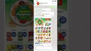Reliance Fresh Offer Discovery on Whatsapp