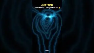 Earth's Magnetic Field vs Jupiter's Magnetic Field 🤫🗿 #shorts #space #earth