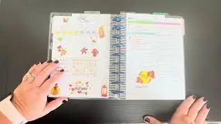 Happy Planner Daily Planning Pages Using Bullet Journal Stencils from Temu and Amazon-November 1-12