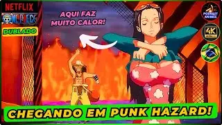 OS CHAP&Eacute;US DE PALHA ENTRANDO NA ILHA DE PUNK HAZARD DUBLADO! NOVOS EPIS&Oacute;DIOS DE ONE PIECE DUBLADO!