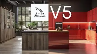 Midjourney V5 - 253 modern Kitchen Designs