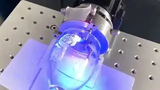 Dual-Laser Marking Machine Engraving Glass | High Precision & Clean Results