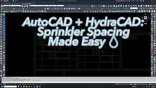 AutoCAD Sprinkler Head Spacing Tutorial | NFPA 13