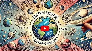 Earth to Universe zoom out | Short 2d animation
