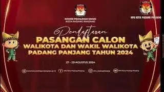 LiveStream KPU DEKLARASI KAMPANYE DAMAI CALON WALIKOTA DAN WAKIL WALIKOTA PADANG PANJANG