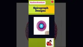 How To Make Spirograph Designs || Spirograph Design Draw Kare Pen Se 23😍 #shorts #ytshorts